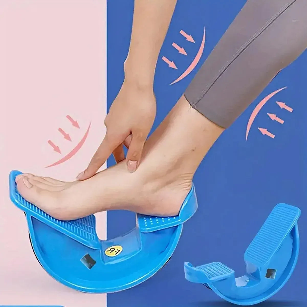 2PCS Tendon Plate Calf Stretcher Fitness Oblique Pedal Ankle Achilles Exercise - Pink