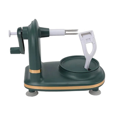 Hand Cranked Fruit Peeling Machine for Home Kitchen Apple Potato Peeling Tool - Dark Green