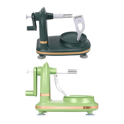 Hand Cranked Fruit Peeling Machine for Home Kitchen Apple Potato Peeling Tool - Dark Green