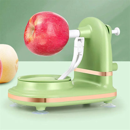 Hand Cranked Fruit Peeling Machine for Home Kitchen Apple Potato Peeling Tool - Dark Green