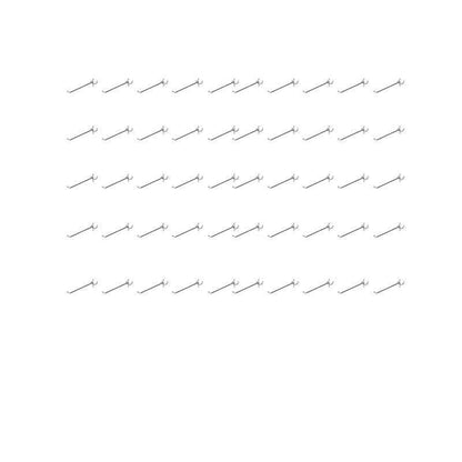 50X Pegboard Hooks Metal Panel Valcano Peg Board Hook Steel 50 100 150 200 Mm - 10CM