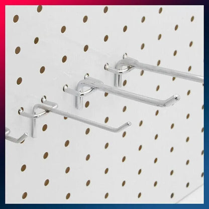 50X Pegboard Hooks Metal Panel Valcano Peg Board Hook Steel 50 100 150 200 Mm - 10CM
