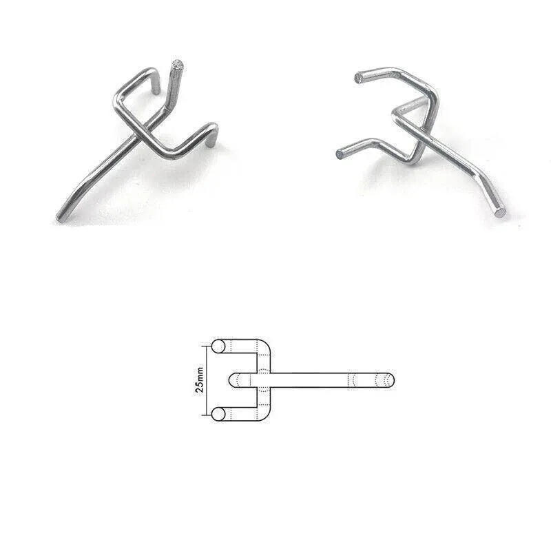 50X Pegboard Hooks Metal Panel Valcano Peg Board Hook Steel 50 100 150 200 Mm - 10CM