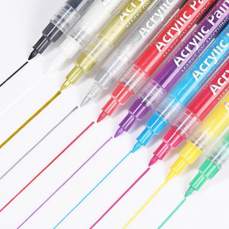Marker pens are suitable for detailed drawing, writing and marking - Purple