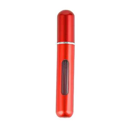 Portable Perfume Atomizer Spray Bottle 8ml Refillable Scent Pump for Travel Use - Matte Red