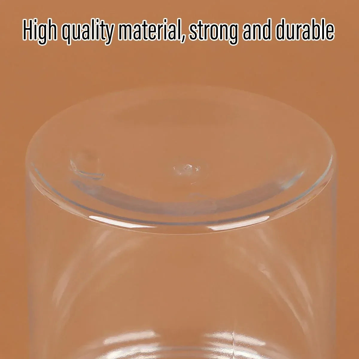 Wide Mouth Plastic Food Bottles 50pcs Transparent Sealed Storage Tanks Container - 8.5cm x 20cm