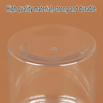 Wide Mouth Plastic Food Bottles 50pcs Transparent Sealed Storage Tanks Container - 8.5cm x 20cm