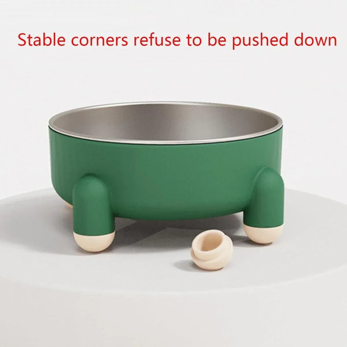 Anti-Tip Stainless Steel Dog Bowl Pet Basin for Dogs Cats Durable Feeding Dish - Pink