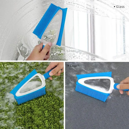 Multifunctional Pet Cleaning Hair Brush for Dogs Cats Removes Shedding Grooming - Blue