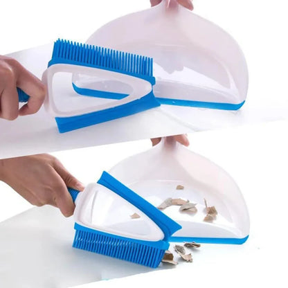 Multifunctional Pet Cleaning Hair Brush for Dogs Cats Removes Shedding Grooming - Blue
