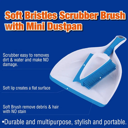 Multifunctional Pet Cleaning Hair Brush for Dogs Cats Removes Shedding Grooming - Blue