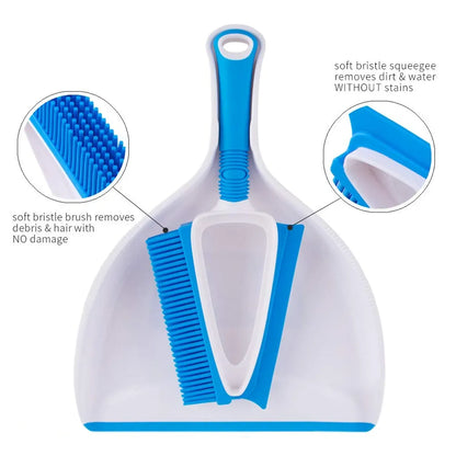 Multifunctional Pet Cleaning Hair Brush for Dogs Cats Removes Shedding Grooming - Blue