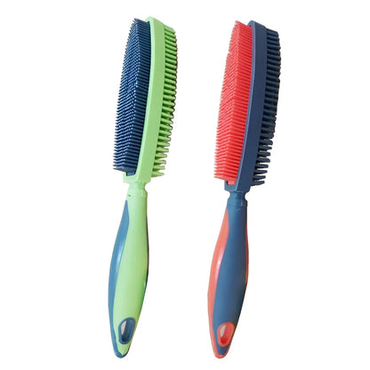 Pet Hair Removal Brush Multi-functional Cleaning Brush For Dog Cat Dust Removal - Green