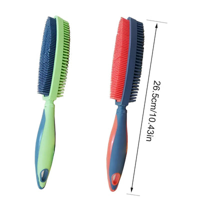 Pet Hair Removal Brush Multi-functional Cleaning Brush For Dog Cat Dust Removal - Green