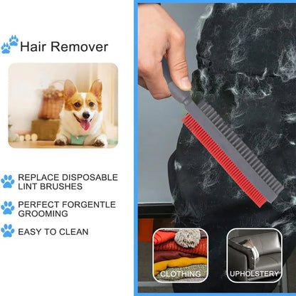 Pet Hair Removal Brush Multi-functional Cleaning Brush For Dog Cat Dust Removal - Green