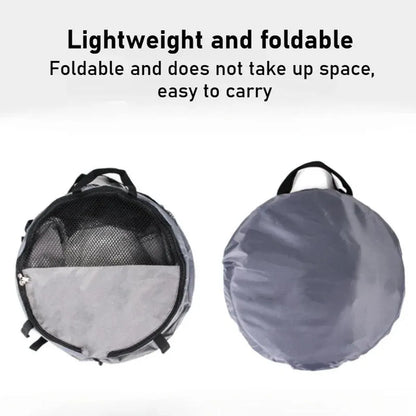 Foldable Pet Car Carrier Bag Breathable Travel Tent Portable Kennel for Transport - Grey