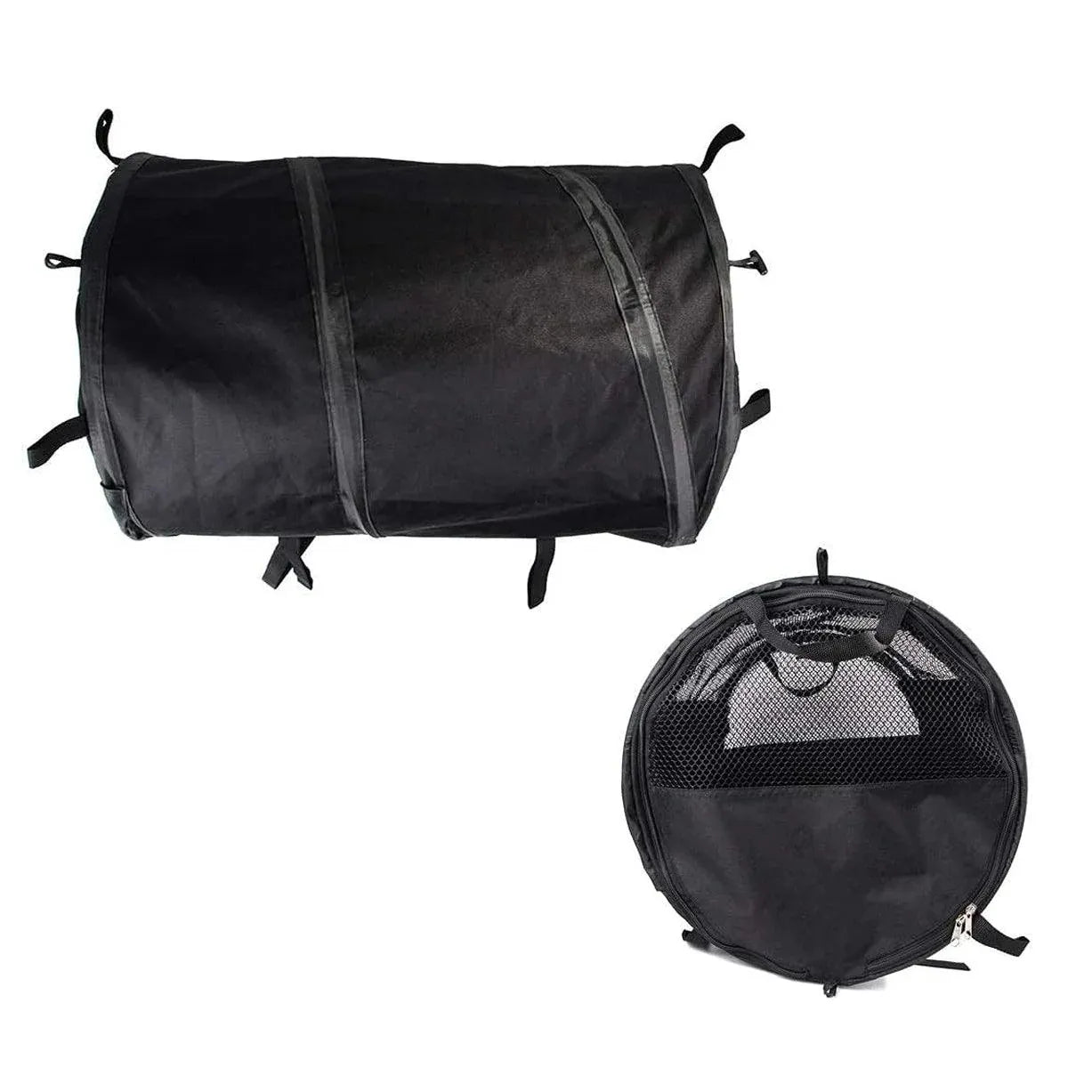 Foldable Pet Car Carrier Bag Breathable Travel Tent Portable Kennel for Transport - Grey