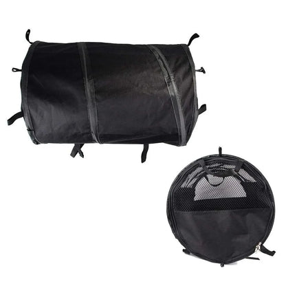 Foldable Pet Car Carrier Bag Breathable Travel Tent Portable Kennel for Transport - Grey