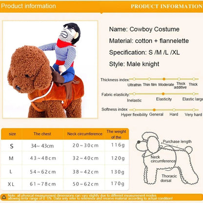 Halloween Dog Costume Pet Accessories Funny Dress Up for Small Medium Dogs - New Pirate-S