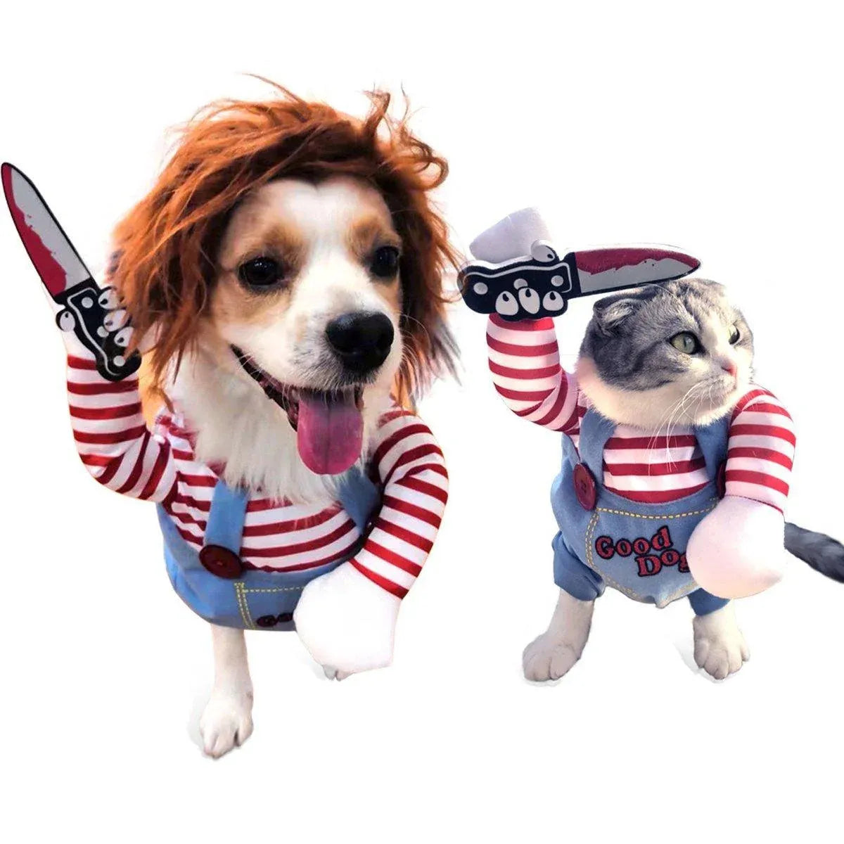 Halloween Dog Costume Pet Accessories Funny Dress Up for Small Medium Dogs - New Pirate-XL