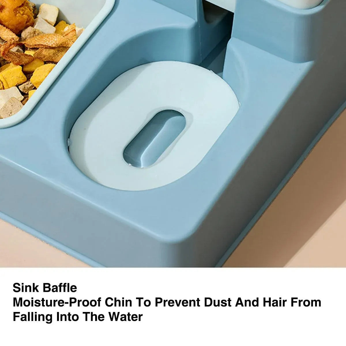 All in One Pet Feeding Bowl Cat Dog Water and Food Feeder Automatic Dispenser - Green