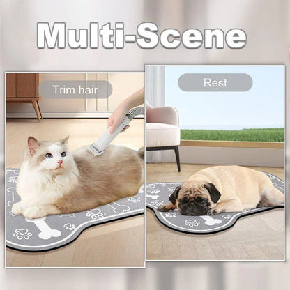 Pet Feeding Mat Non-slip Diatom Mud Absorbent Dirt-resistant Waterproof Placemat - Grey-60x90cm