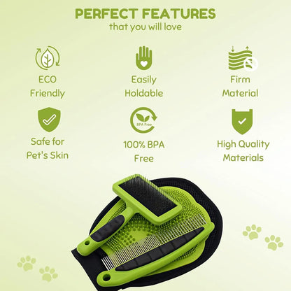 3PCS Pet Grooming Cleaning Kit Pet Hair Remover Tools for Home Pet Care Supplies