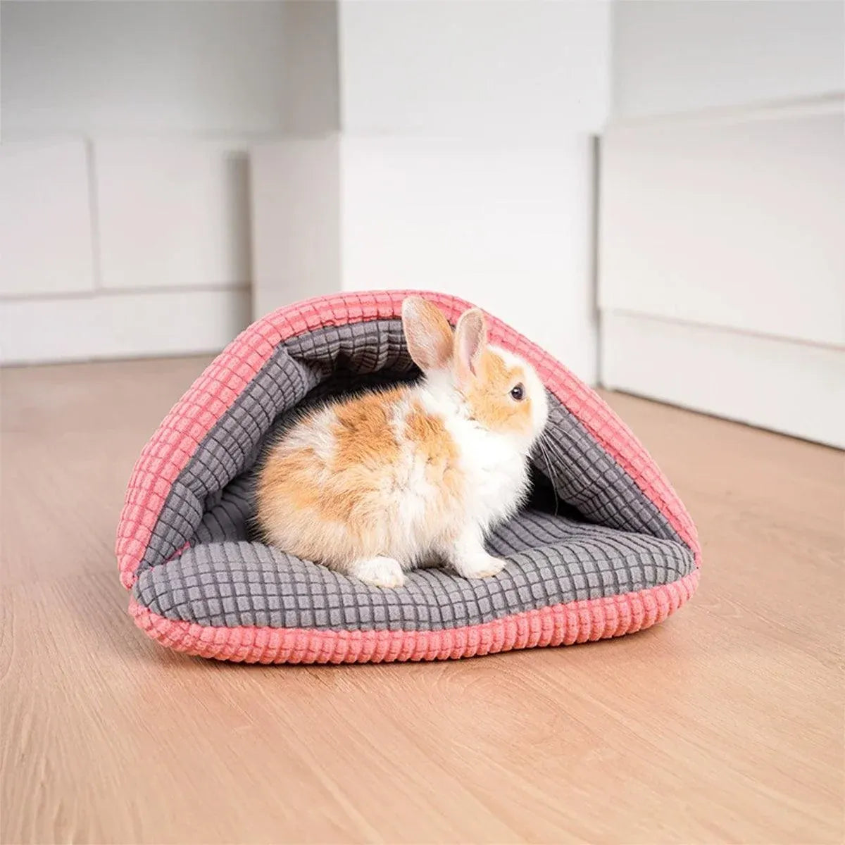 Pet Kennel Sleeping Bag Semi Enclosed Bed for Small Animals Cats and Puppies - Blue