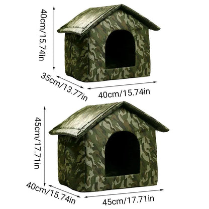 Waterproof Outdoor Cat Nest Stray Pet Hiding Nest Simple Dog House Shelter Bed - L