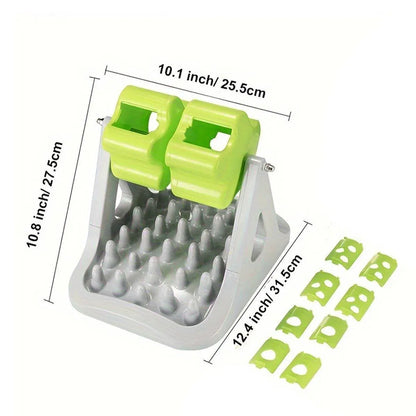 Roller Type Leaky Slow Food Toy Automatic Feeders for Dogs Interactive Playtime - Green