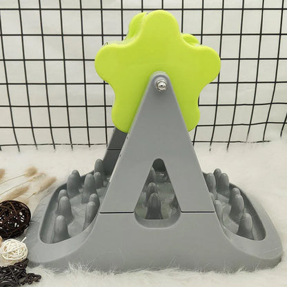 Roller Type Leaky Slow Food Toy Automatic Feeders for Dogs Interactive Playtime - Green