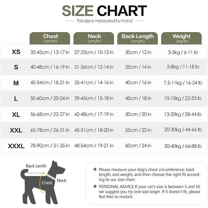 Calming Dog Vest for Stress Relief Travel Thunder Wrap Jacket for Medium Large Dogs - L
