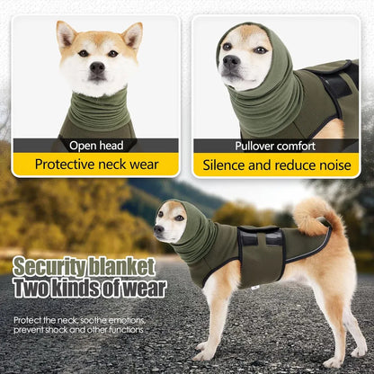 Calming Dog Vest for Stress Relief Travel Thunder Wrap Jacket for Medium Large Dogs - L