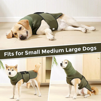 Calming Dog Vest for Stress Relief Travel Thunder Wrap Jacket for Medium Large Dogs - L