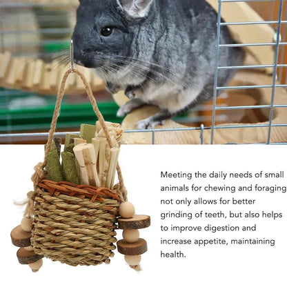 Pet Teething Stick Set Chew Toys for Hamster Dental Care Small Animal Supplies