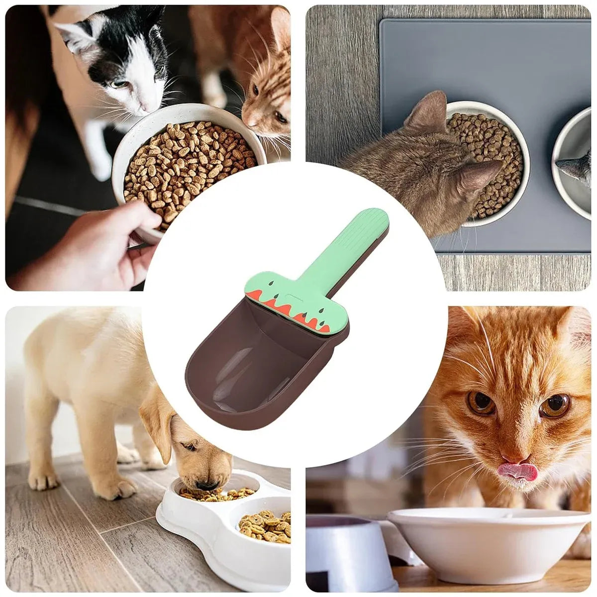 Pet Food Spoon Multifunctional Can Spoon Dog Shovel Ice Cream Cat Spoon Safe - Pink
