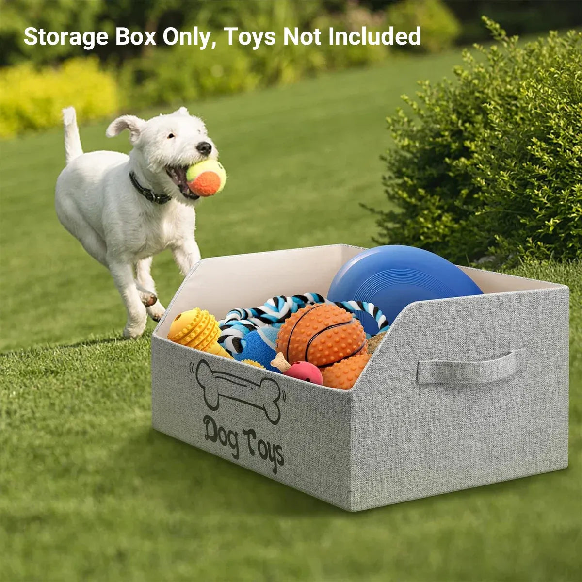 Portable Pet Toy Storage Box Foldable Organizer Snack Bag Pet Accessories Holder - Cat