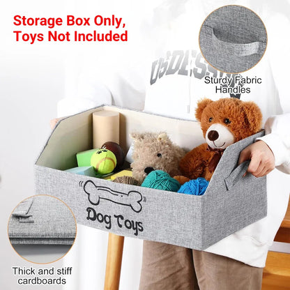 Portable Pet Toy Storage Box Foldable Organizer Snack Bag Pet Accessories Holder - Cat