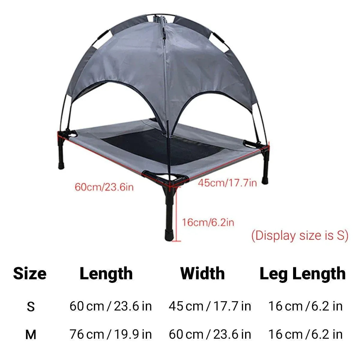 Portable Pet Travel Tent Foldable Dog Cat Camping Shelter Outdoor Summer Nest - M