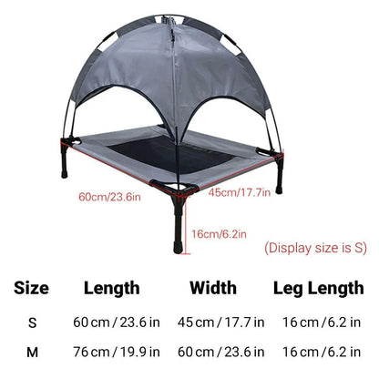 Portable Pet Travel Tent Foldable Dog Cat Camping Shelter Outdoor Summer Nest - M
