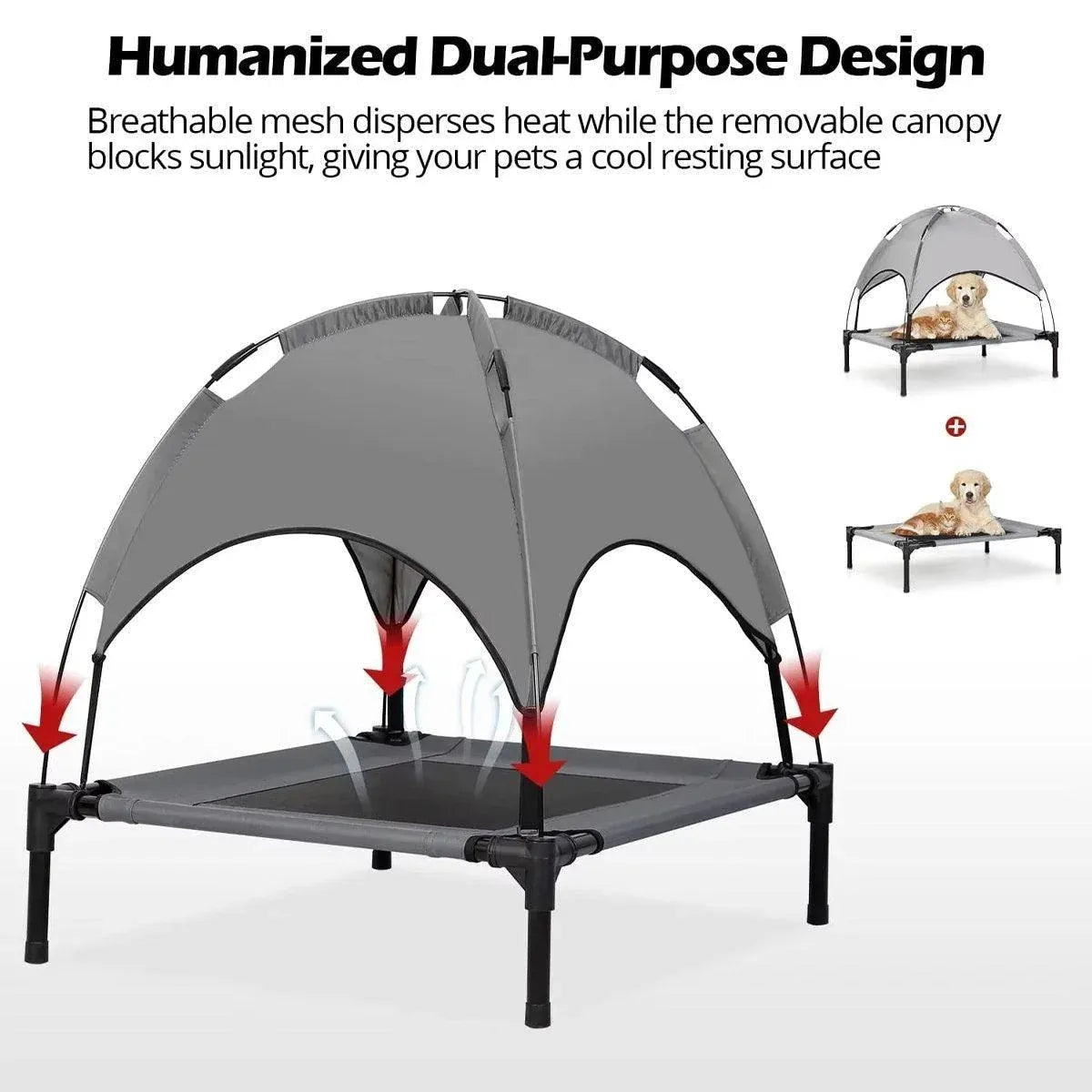 Portable Pet Travel Tent Foldable Dog Cat Camping Shelter Outdoor Summer Nest - M