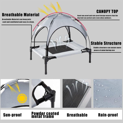 Portable Pet Travel Tent Foldable Dog Cat Camping Shelter Outdoor Summer Nest - M