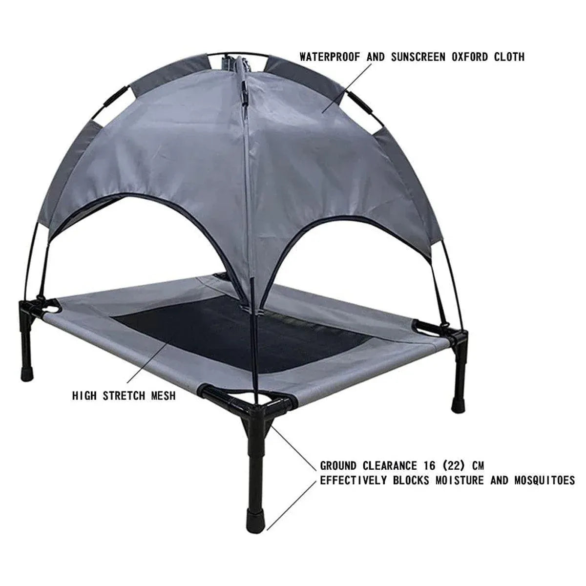 Portable Pet Travel Tent Foldable Dog Cat Camping Shelter Outdoor Summer Nest - M