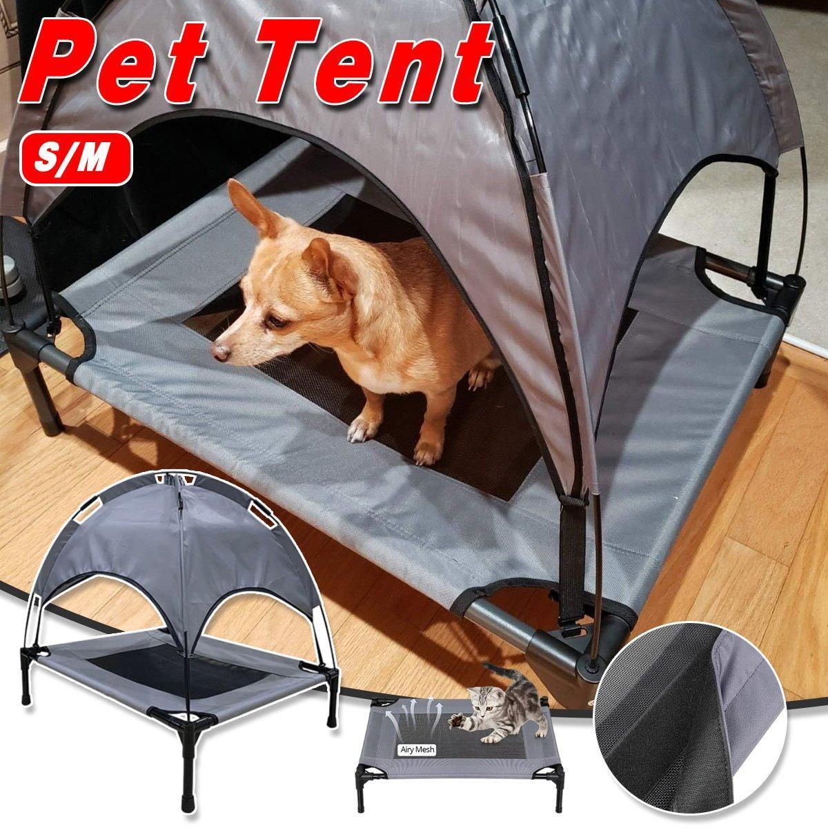 Portable Pet Travel Tent Foldable Dog Cat Camping Shelter Outdoor Summer Nest - M