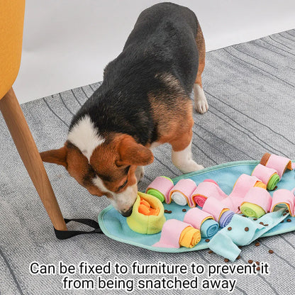 Interactive Dog Snuffle Mat Puzzle Toy Training Pad for Smell and Feeding