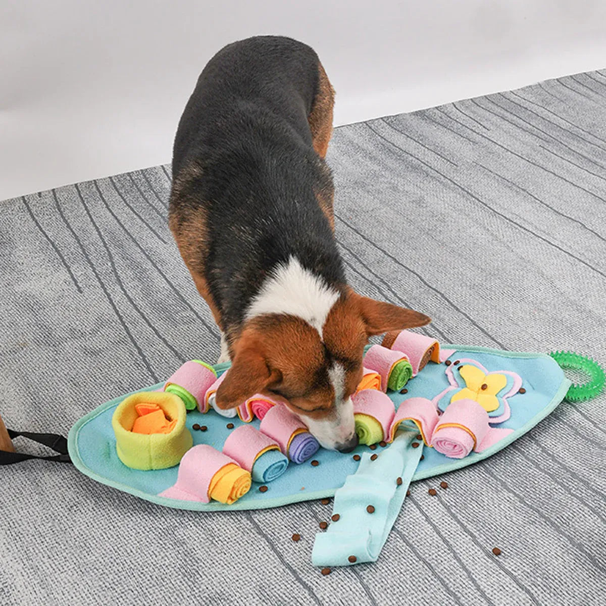 Interactive Dog Snuffle Mat Puzzle Toy Training Pad for Smell and Feeding