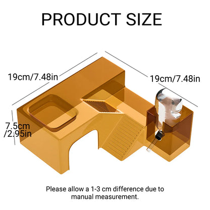 Clear Hamster Platform Transparent Plastic for Small Pet Cage Rest Play Exercise - Green