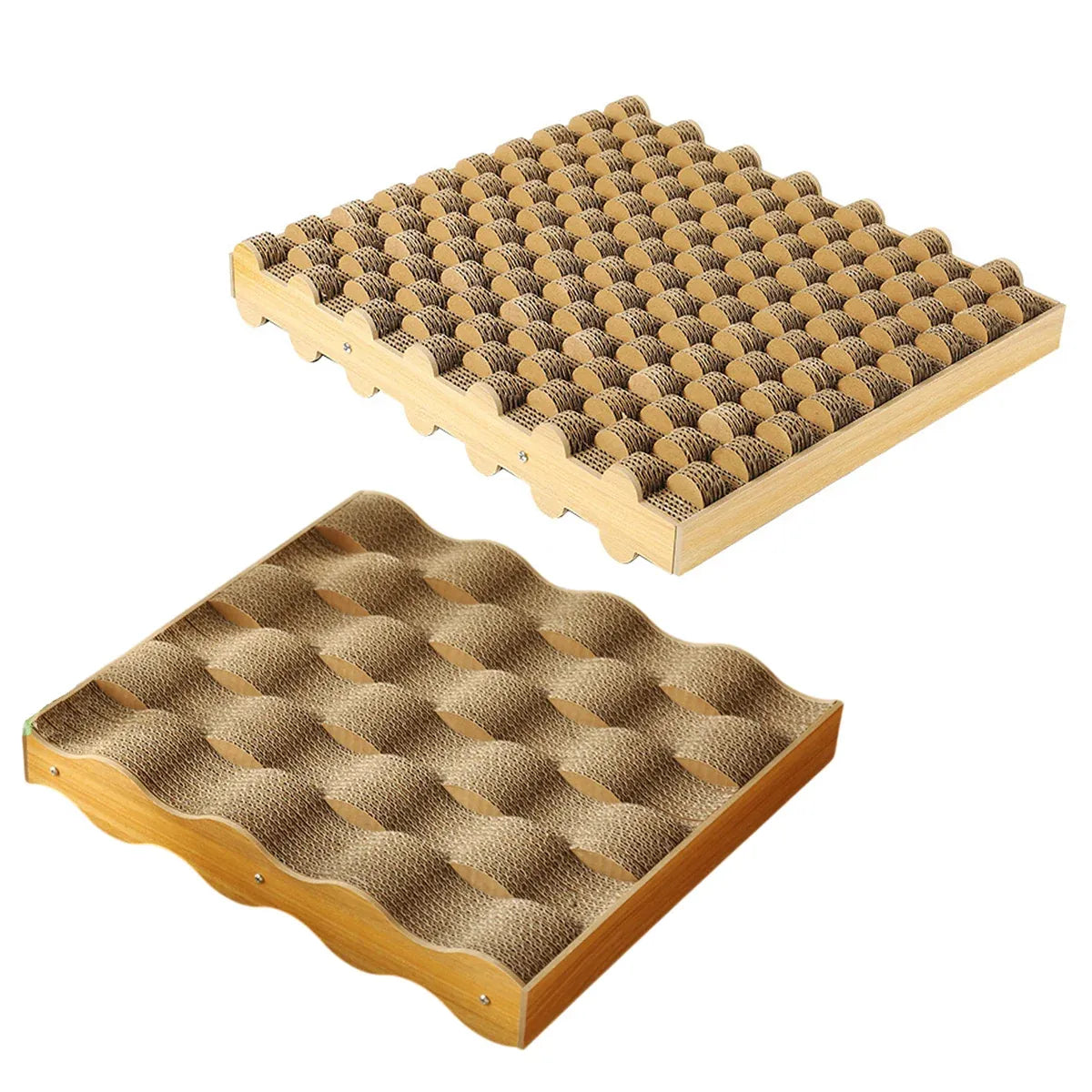 Cat Entertainment Corrugated Scratching Board Cat Toy Anti Scratch Durable - Basic Model