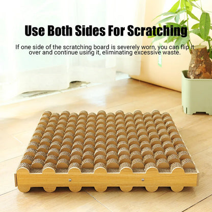 Cat Entertainment Corrugated Scratching Board Cat Toy Anti Scratch Durable - Basic Model