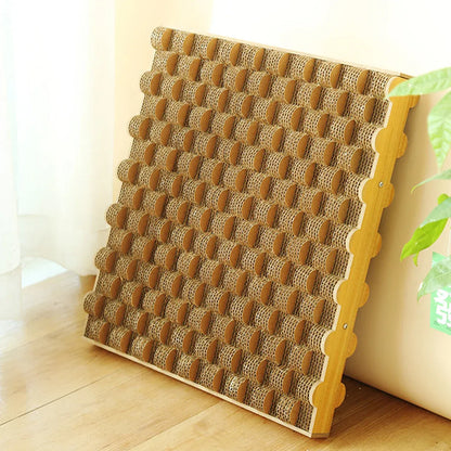 Cat Entertainment Corrugated Scratching Board Cat Toy Anti Scratch Durable - Basic Model